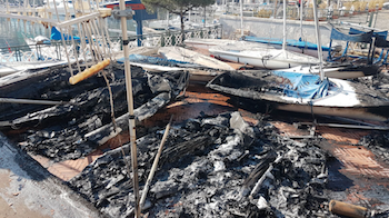 Capodanno: fiamme
al Circolo del Remo e della Vela