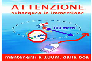 Occhio ai subacquei
cartelloni nei porti