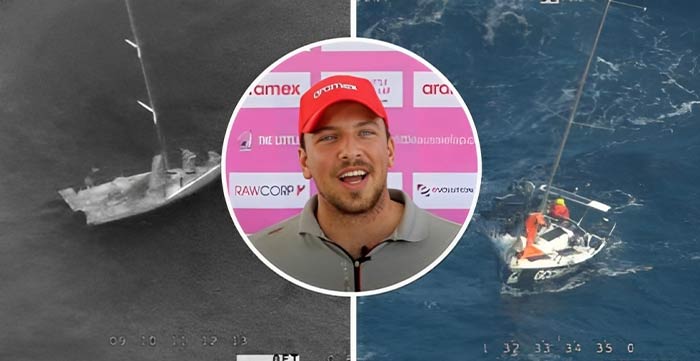 Urta un pesce luna, Mini 650 si ribalta