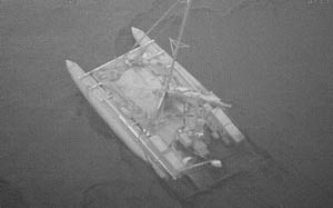 Dopo le orche, gli squali:
affondato trimarano gonfiabile