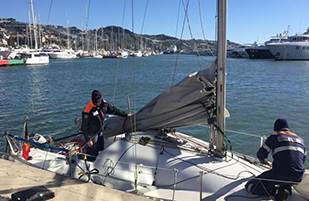 Barca alla deriva
"ricompare" a Sanremo