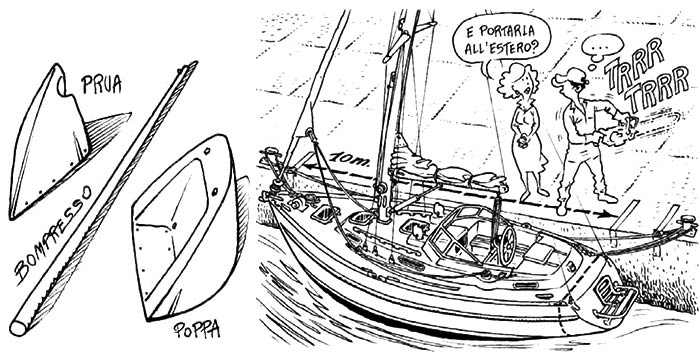 Alla barca ci do un taglio