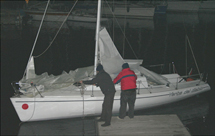 "Trans lac en du"
vela di notte sul Garda